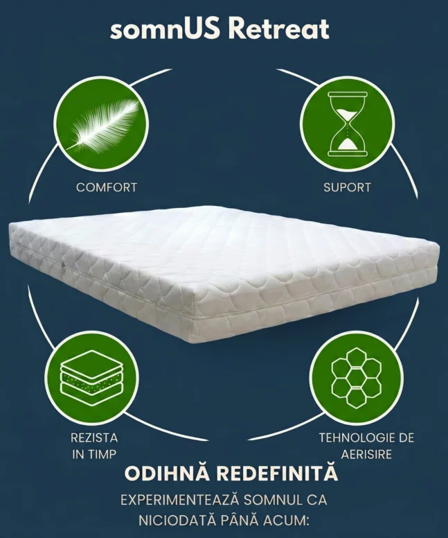 Saltea ortopedica somnUS Premium-Retreat, 140x200x 22cm 8 Saltea ortopedica somnUS Premium Retreat 140x200x 22cm