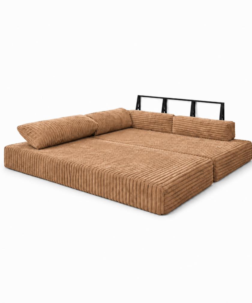 Canapea modulara extensibila somnUS-Tilia, catifea Premium, antiderapanta, 190x82x90cm, Maro 13 Canapea modulara extensibila somnUS-Tilia, catifea Premium, antiderapanta, 190x82x90cm, Maro - imagine 5