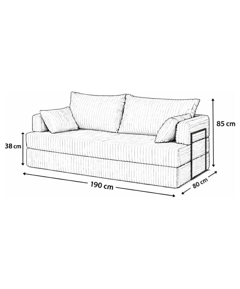 Canapea modulara extensibila somnUS-Tilia, catifea Premium, antiderapanta, 190x82x90cm, Gri Inchis 15 Canapea modulara extensibila somnUS-Tilia, catifea Premium, antiderapanta, 190x82x90cm, Gri Inchis - imagine 7