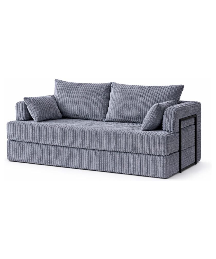 Canapea modulara extensibila somnUS-Tilia, catifea Premium, antiderapanta, 190x82x90cm, Gri Inchis 11 Canapea modulara extensibila somnUS-Tilia, catifea Premium, antiderapanta, 190x82x90cm, Gri Inchis - imagine 3