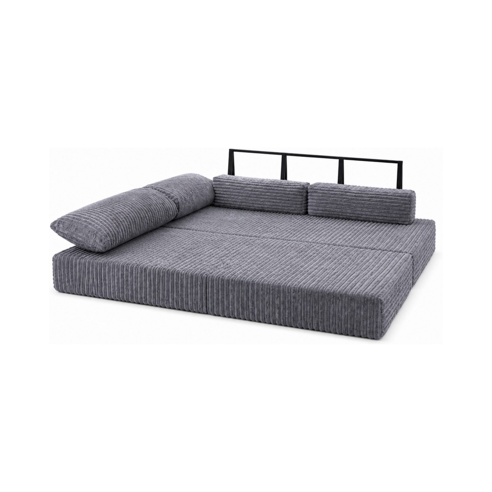 Canapea modulara extensibila somnUS-Tilia, catifea Premium, antiderapanta, 190x82x90cm, Gri Inchis 5 Canapea modulara extensibila somnUS-Tilia, catifea Premium, antiderapanta, 190x82x90cm, Gri Inchis - imagine 5