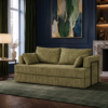 Canapea modulara extensibila somnUS-Tilia, catifea Premium, antiderapanta, 190x82x90cm, Verde