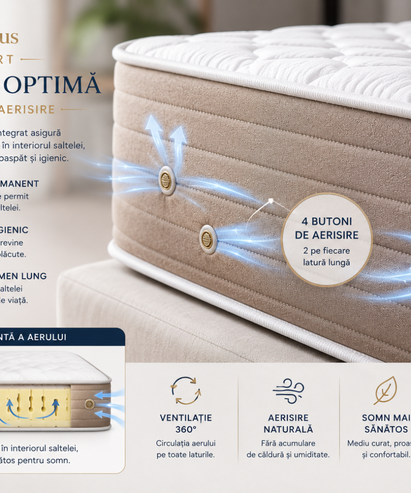 Saltea Ortopedica Somnus Resort, Cool Wave, 180x200 cm 16 Saltea Ortopedica Somnus Resort, Cool Wave, 180x200 cm - imagine 6