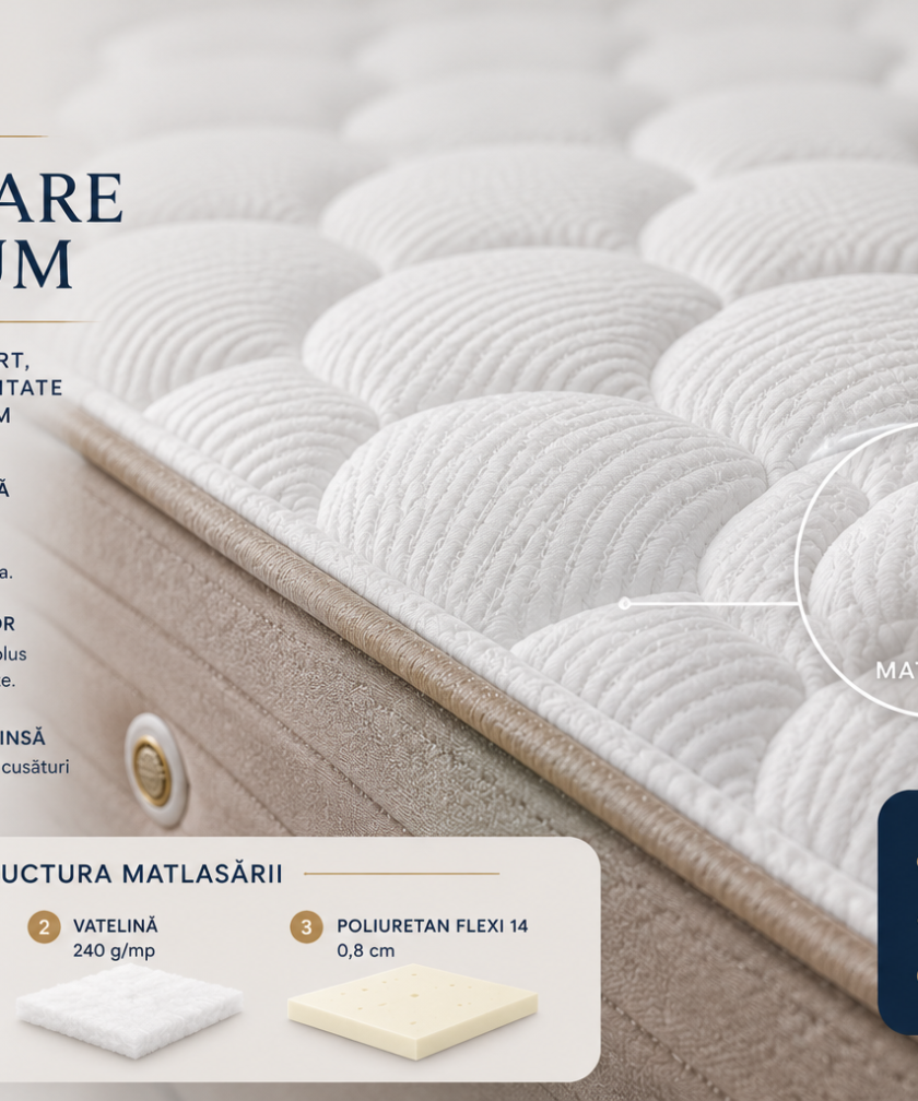 Saltea Ortopedica Somnus Resort, Cool Wave, 180x200 cm 18 Saltea Ortopedica Somnus Resort, Cool Wave, 180x200 cm - imagine 8