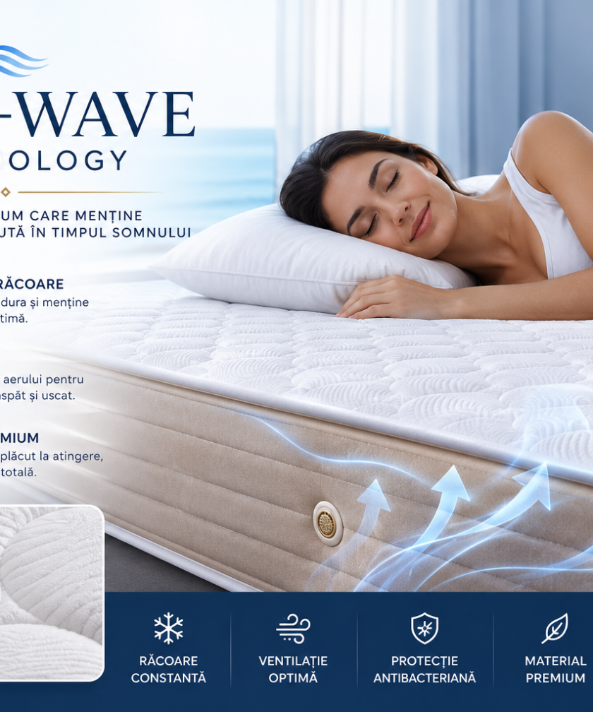 Saltea Ortopedica Somnus Resort, Cool Wave, 180x200 cm 15 Saltea Ortopedica Somnus Resort, Cool Wave, 180x200 cm - imagine 5