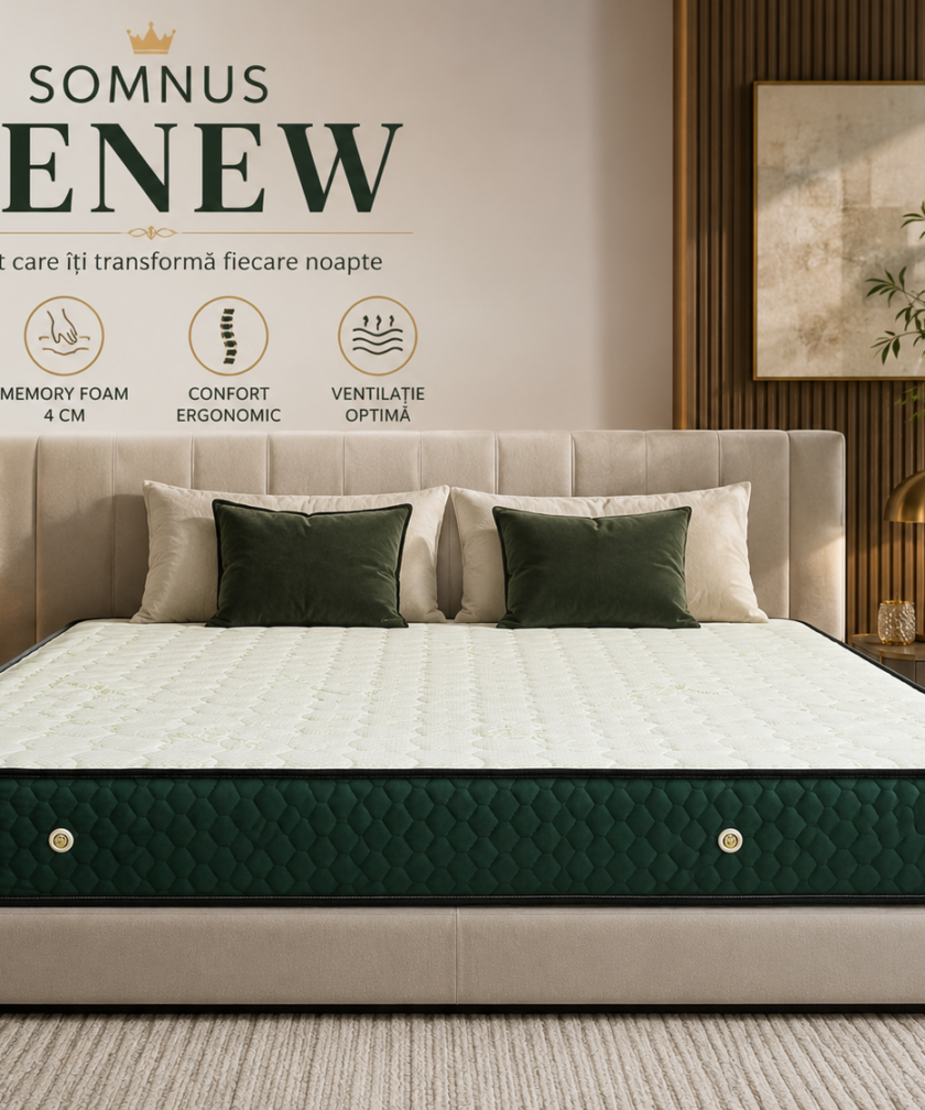 Saltea Ortopedica Somnus Premium Aloe Vera-Renew 160x200x23cm - imagine 2