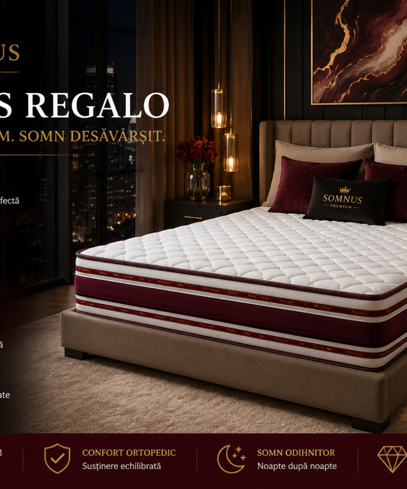 Saltea ortopedica somnUS Premium-Regalo, 160x200x 24cm - imagine 2