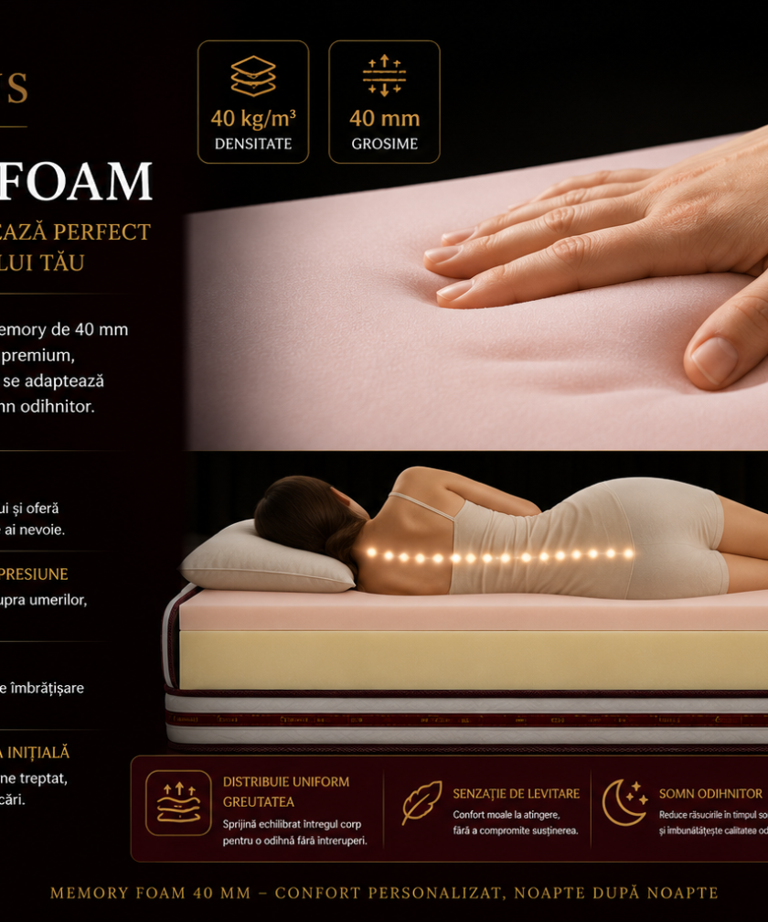 Saltea ortopedica somnUS Premium-Regalo, 160x200x 24cm - imagine 6
