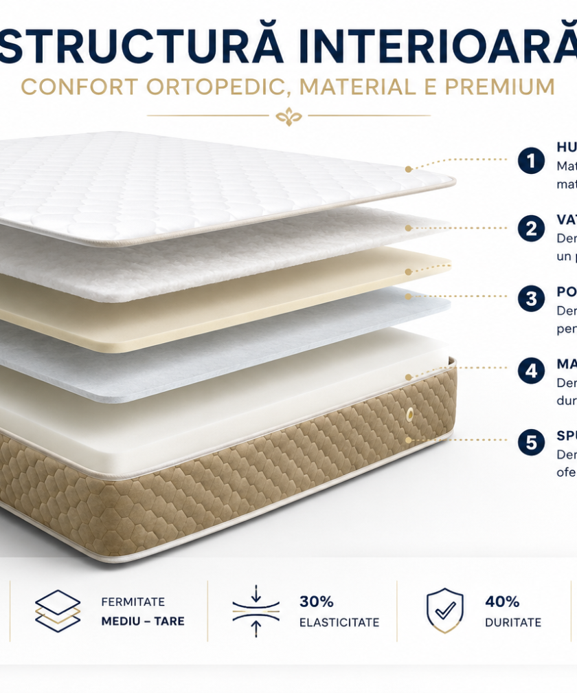Saltea ortopedica somnUS Premium-Repose, 140x200x 21cm 9 Saltea ortopedica somnUS Premium-Repose, 140x200x 21cm - imagine 3
