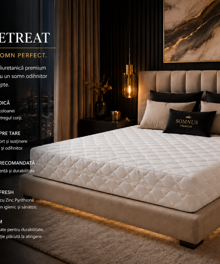 Saltea ortopedica somnUS Premium-Retreat, 140x200x 22cm - imagine 2