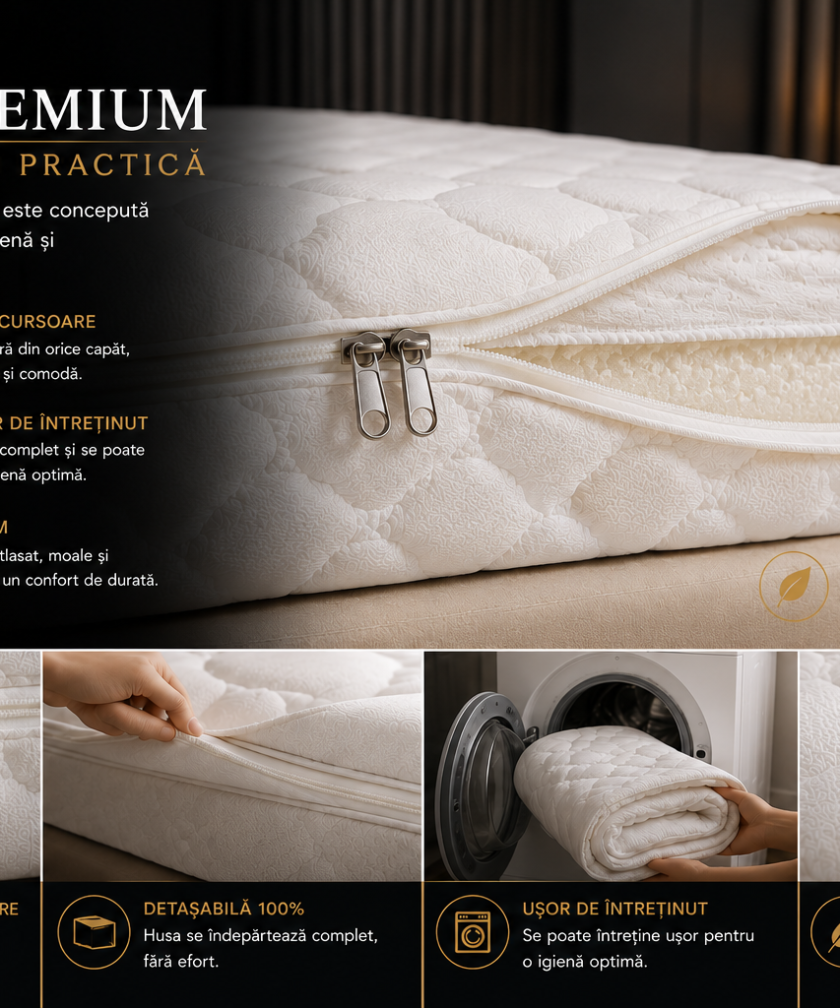 Saltea ortopedica somnUS Premium-Retreat, 140x200x 22cm - imagine 6