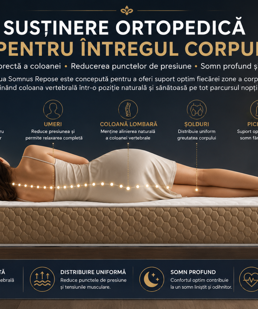 Saltea ortopedica somnUS Premium-Repose, 140x200x 21cm 11 Saltea ortopedica somnUS Premium-Repose, 140x200x 21cm - imagine 5